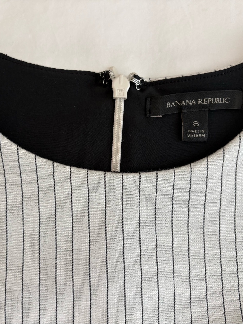 Banana Republic Women’s Sleeveless Top with Pinstripes - Size 8
